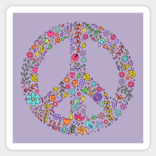 Nature Lover Peace Sign Sticker